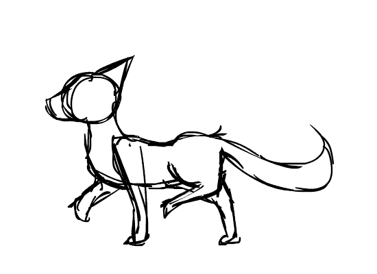 550x400 Cat Walk Cycle By Hykura23