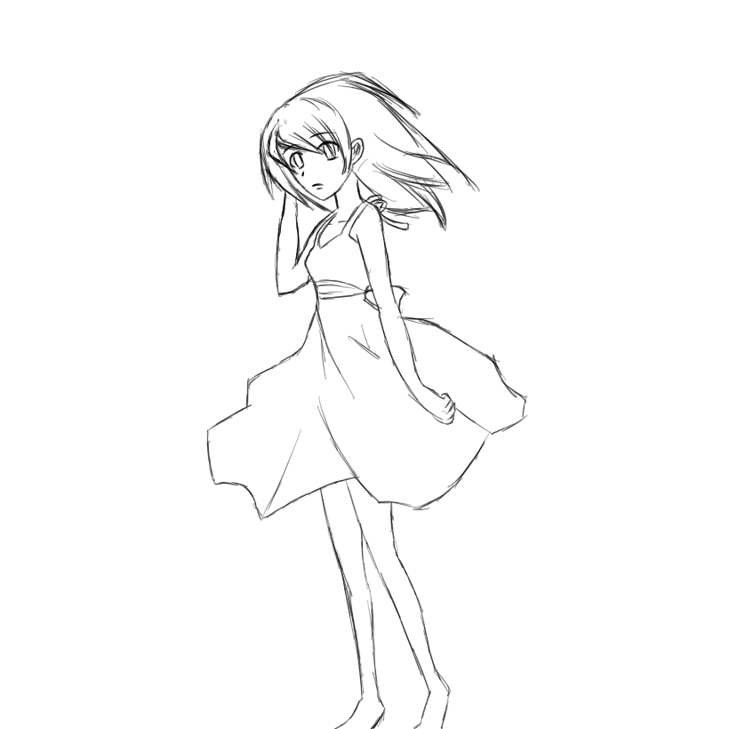 820x820 Girl Walking