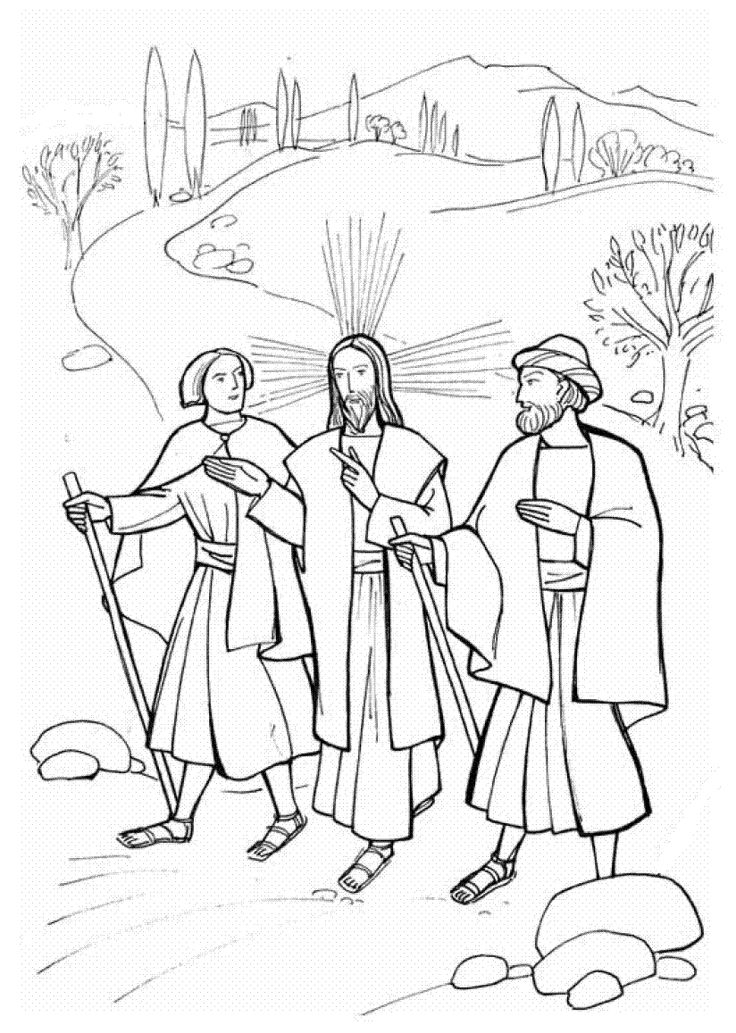 736x1033 Jesus Appears To The Disciples Coloring Pages