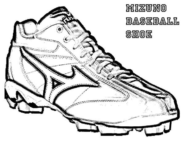 600x464 Mizuno Baseball Shoes Coloring Page Mizuno Baseball Shoes