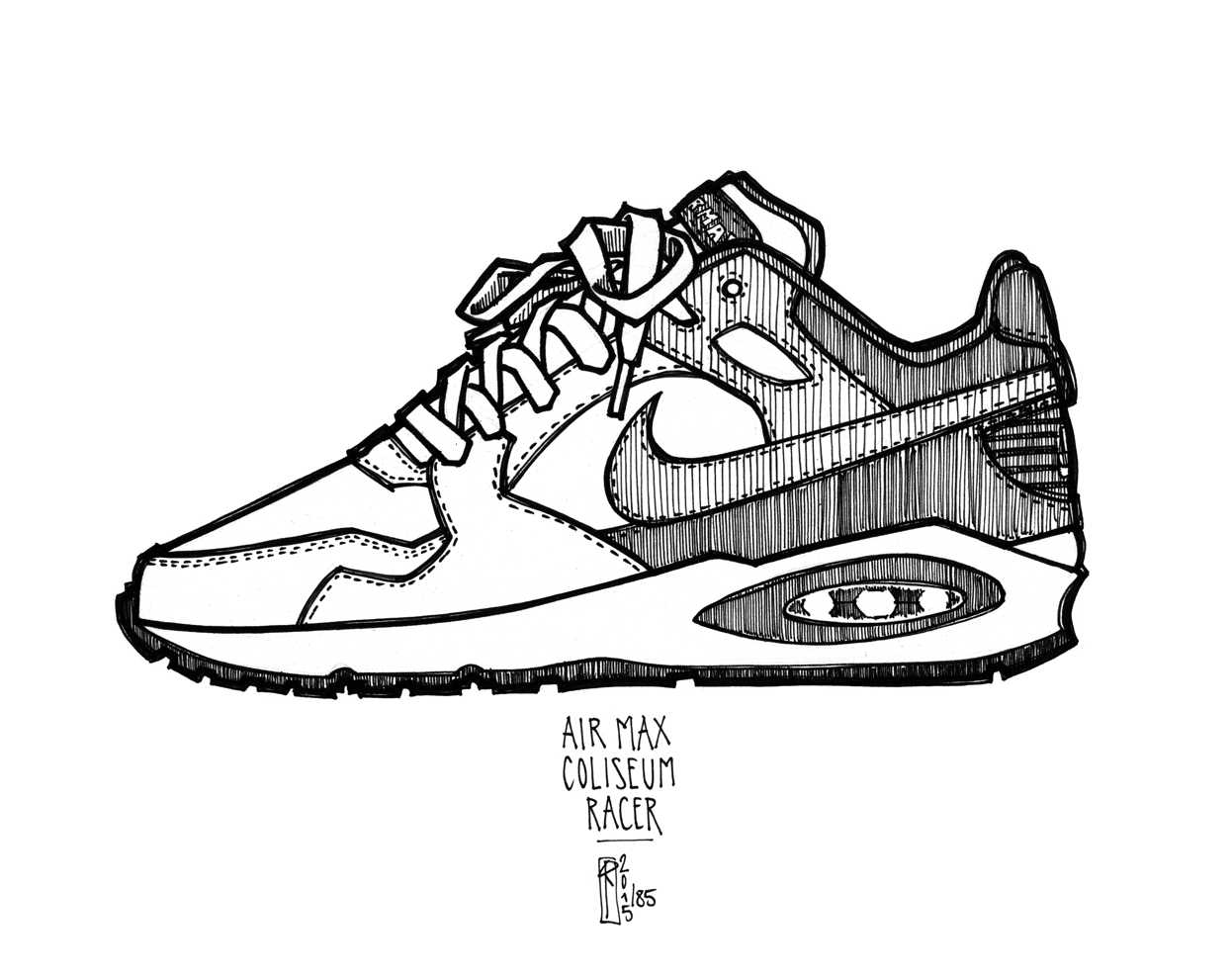 Walking Shoes Drawing at GetDrawings | Free download