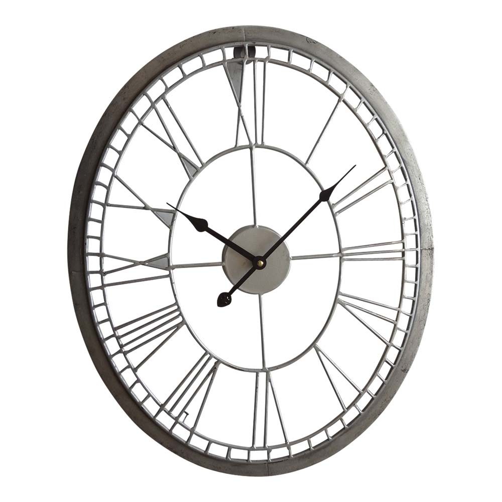 1000x1000 Industrial Wall Clock Oval 55cm