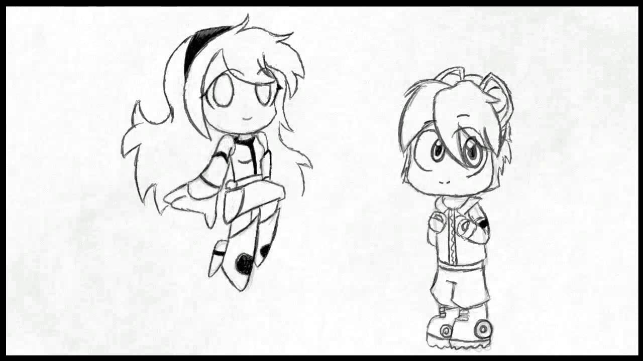 1280x720 My Drawing Of Wall E And Eve As Humans (Read Description)