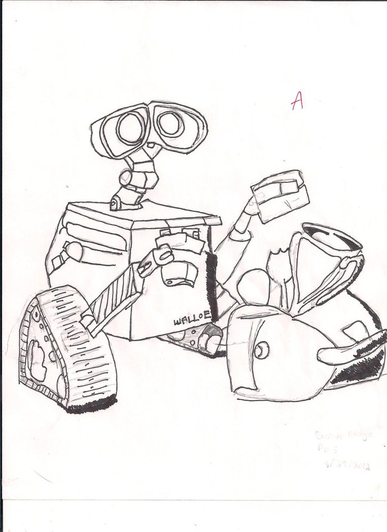 762x1048 Wall E Drawing By Gparagas4