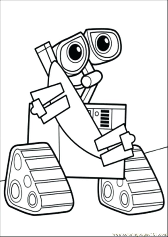 650x913 Robot Coloring Book Coloring Pages Wall E Cartoons Wall E Free