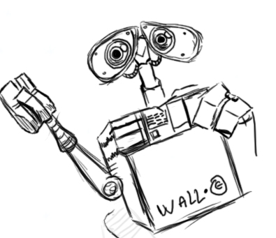 395x341 Wall E Sketch By Cri86