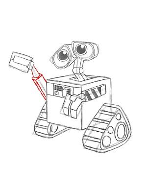 300x388 Draw Wall E Step 16 Draw Drawings