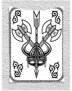 240x300 Tapestry Celtic War Style Design Printed Wall Hanging