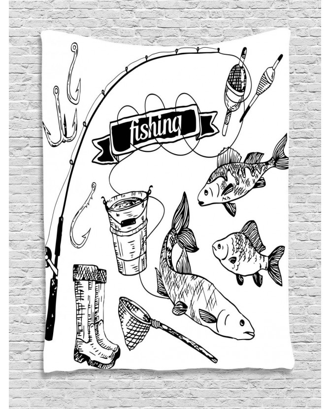 670x830 Tapestry Hand Drawn Animals Artsy Printed Wall Hanging