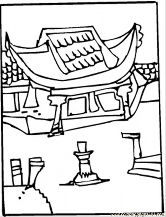 650x848 Great Wall Of China Coloring Page