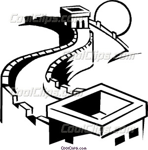 300x305 Great Wall Of China Vector Clip Art
