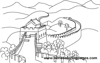 336x214 Great Wall Of China Free Coloring Book