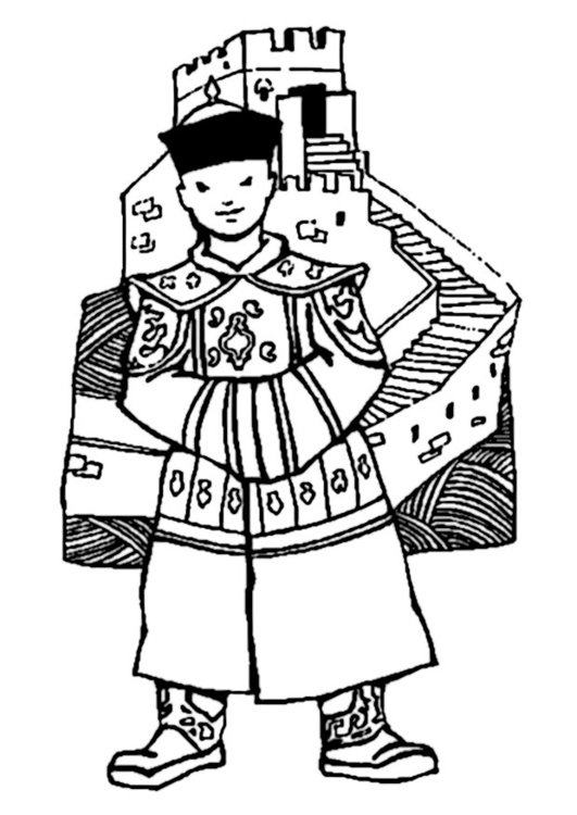 531x750 Coloring Page Great Wall Of China