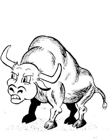 371x480 Cartoon Bull Coloring Page Free Printable Coloring Pages