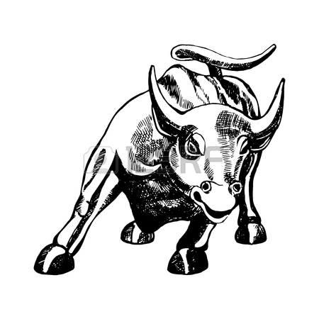 450x450 Wall Street Bull Stock Photos. Royalty Free Business Images
