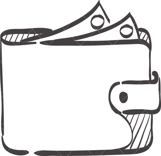 550x530 Sketch Icon Of A Wallet