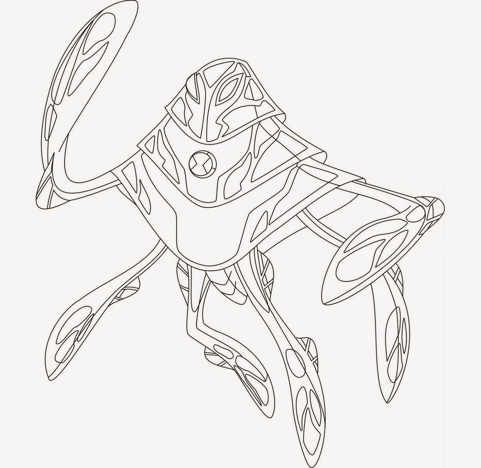 1600x1557 Ben 10 Coloring Drawing Free Wallpaper Anggela Coloring Book