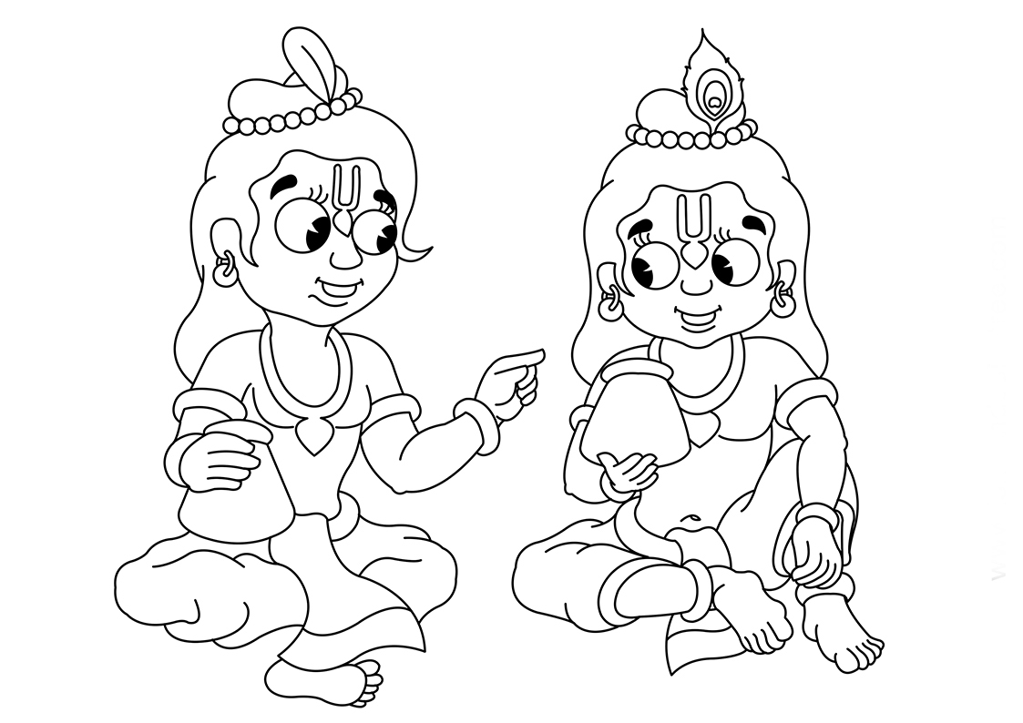 1123x794 Krishna Image Drawing Wallpaper Lord Krishna Drawing Hd Wallpapers