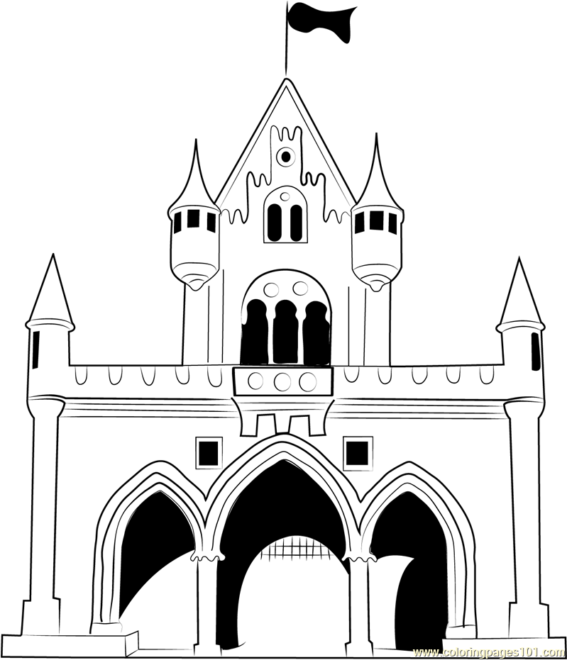 799x931 Walt Disney Castle Coloring Page Free Pages On Cinderella Castle
