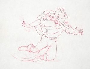 300x232 Original Walt Disney Production Drawing From The Little Mermaid