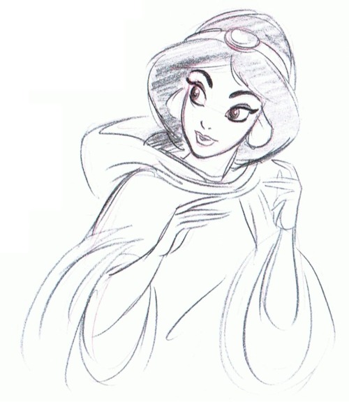 500x576 Jasmine Concept Sketch By Mark Henn Disney Jasmine