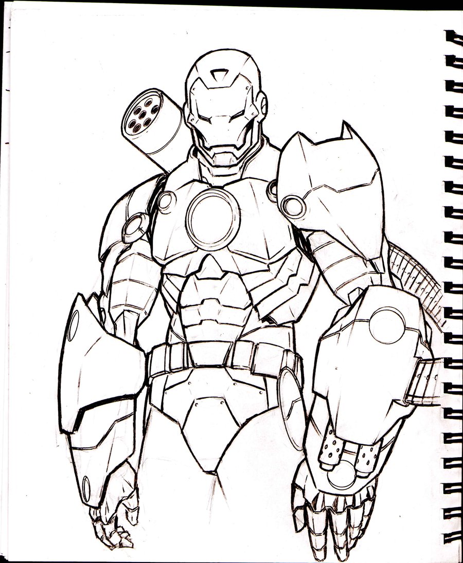 900x1095 War Machine Sketch By Acarabet