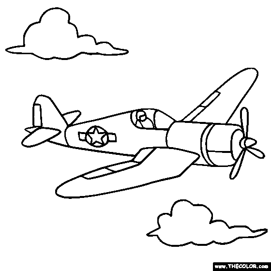 560x560 Fighter Plane Coloring Page Online Color Plane Decorating