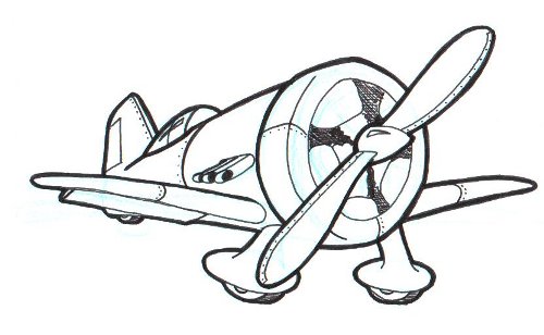 500x308 Doodle 4 War Plane Doodle A Day