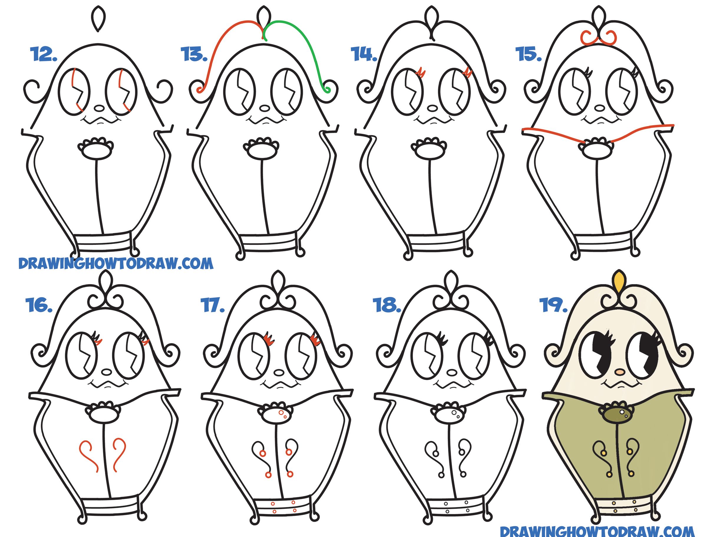 2400x1823 Learn How To Draw Cute Kawaii Chibi Wardrobe From Beauty And