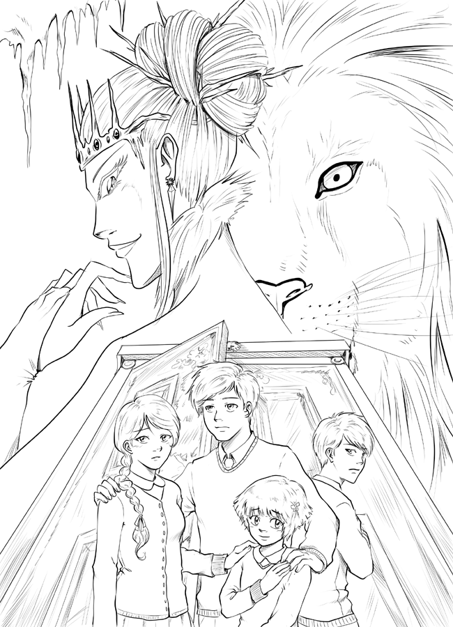 650x900 The Lion, The Witch And The Wardrobe Inked By Triaelf9