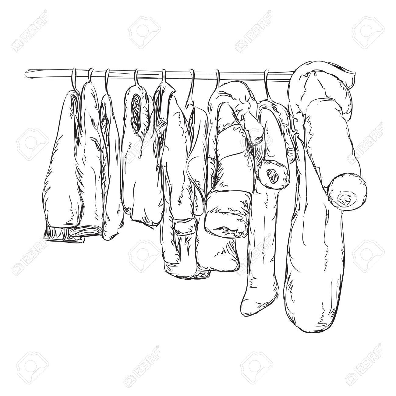 1300x1300 Hand Drawn Illustration With Clothes For Little Boys And Girls