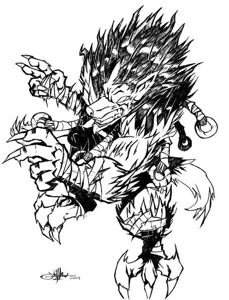 Warewolf Drawing at GetDrawings | Free download