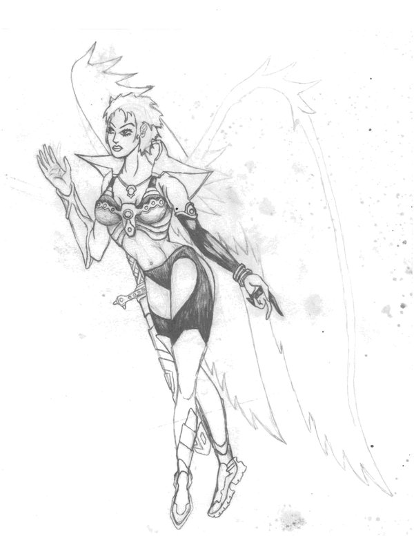 600x776 Female Angel Warrior By Crucifer01