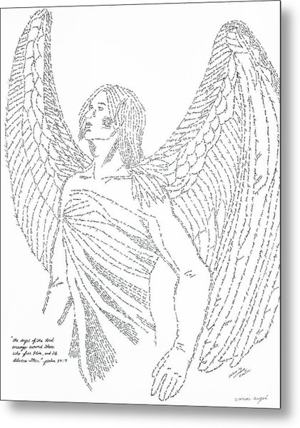 421x600 Mighty Warrior Angel Drawing By Lorraine Foster