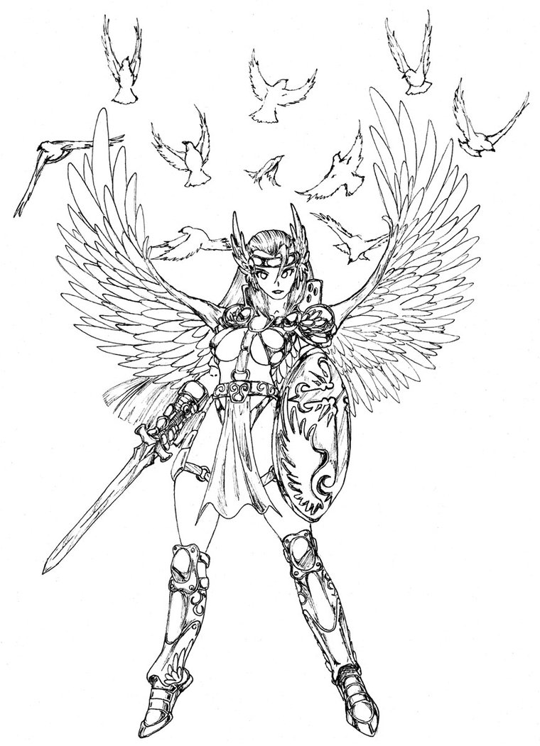 760x1051 Warrior Angel By Stridersyd