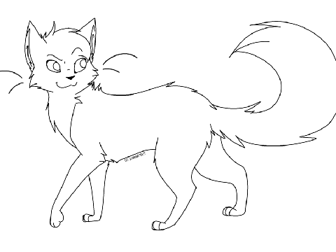 Warrior Cat Drawing at GetDrawings | Free download