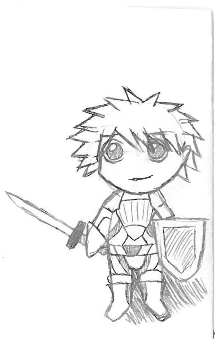 713x1121 Warrior Sketch By Sheepnbeauty