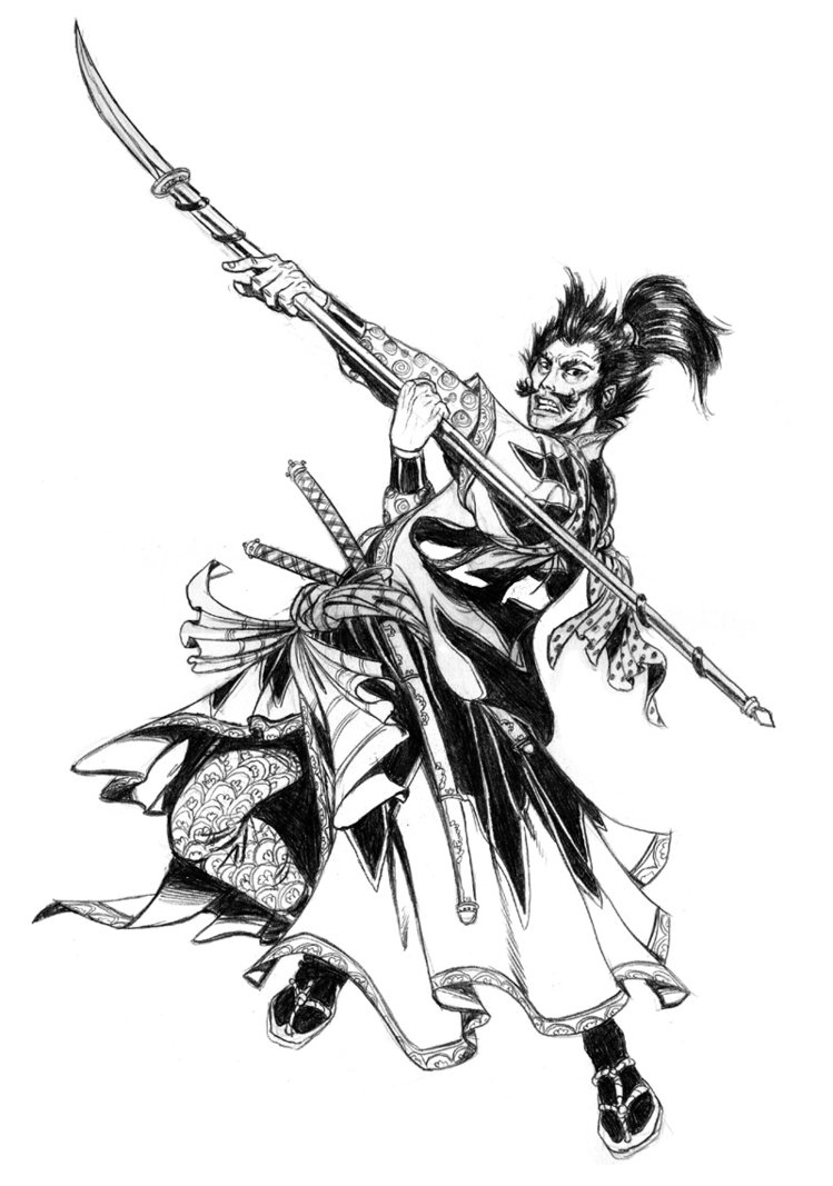 749x1067 Drawings Of Samurai Warriors Warrior Ii By Pifalo Samurai