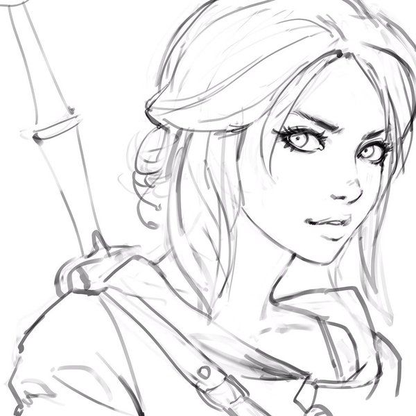 Warrior Girl Drawing at GetDrawings | Free download