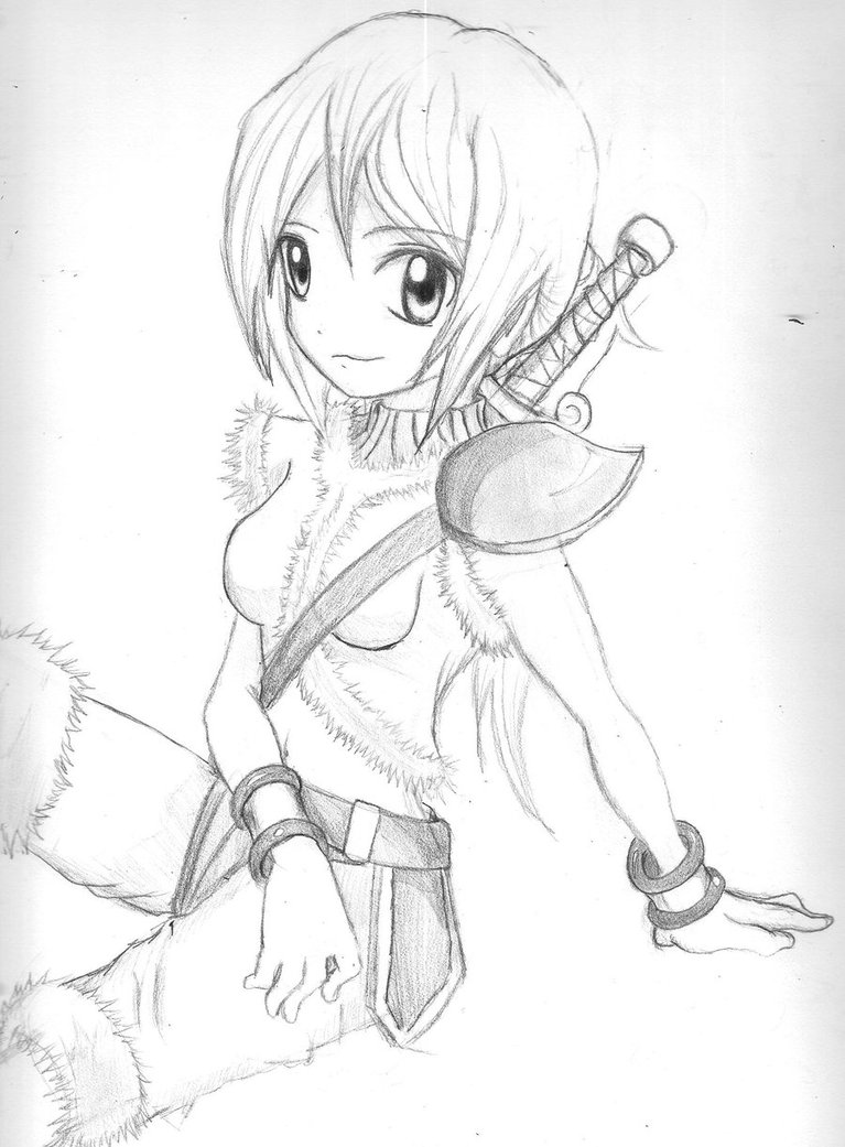 767x1041 Warrior Girl By Epik Ninjax