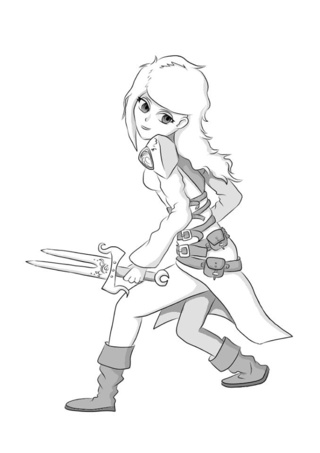 320x453 Warriorgirl Drawings On Paigeeworld. Pictures Of Warriorgirl