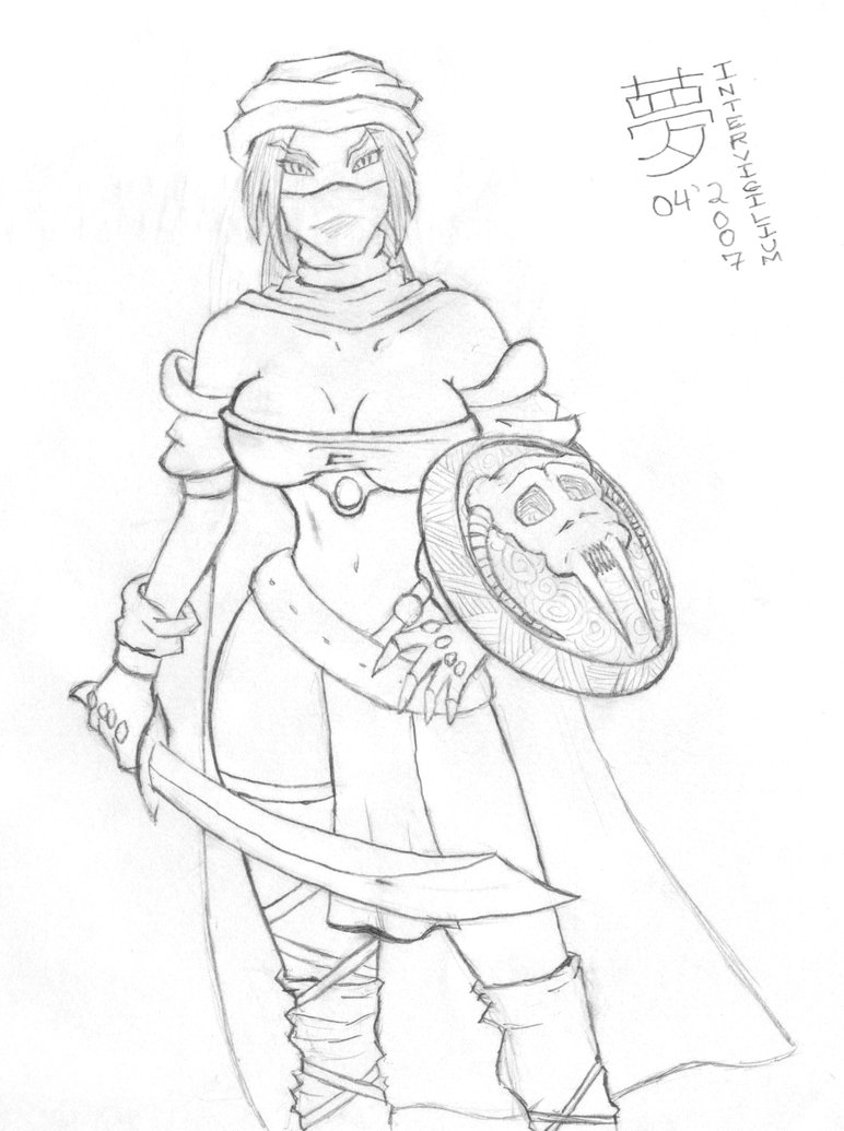 772x1035 Desert Warrior Girl By Intervigilium