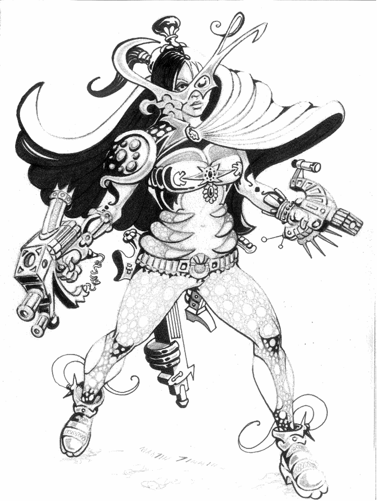 775x1030 Sci Fi Warrior Woman. By Martintimmins
