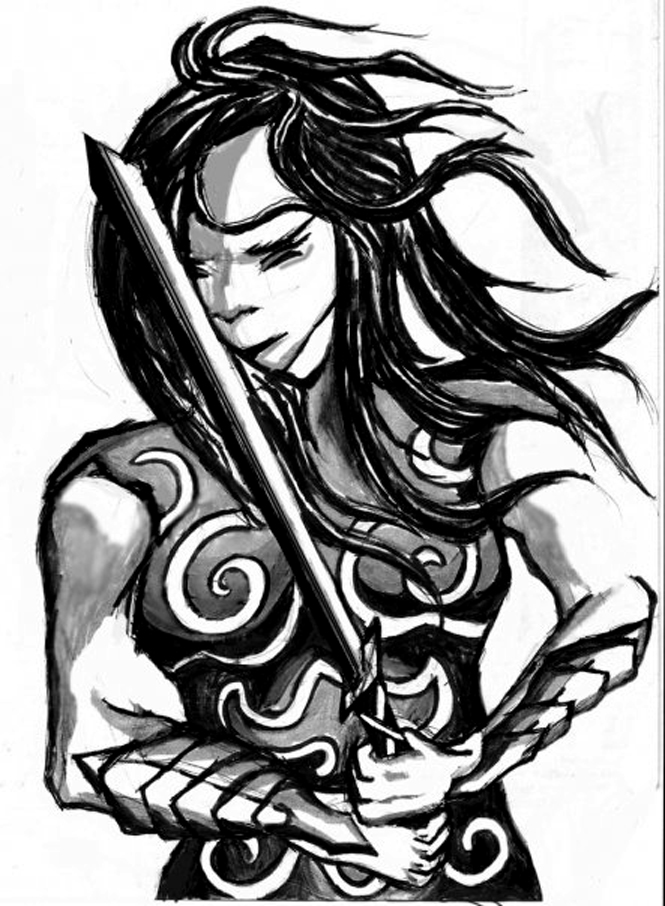 665x906 Woman Warrior By Zpanther