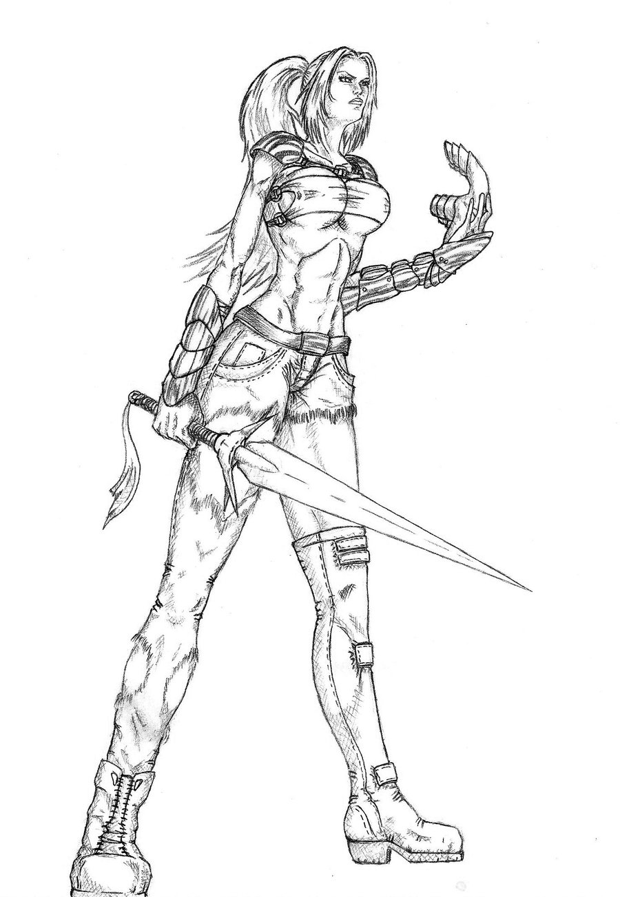 900x1303 Warrior Woman By Eldaronn