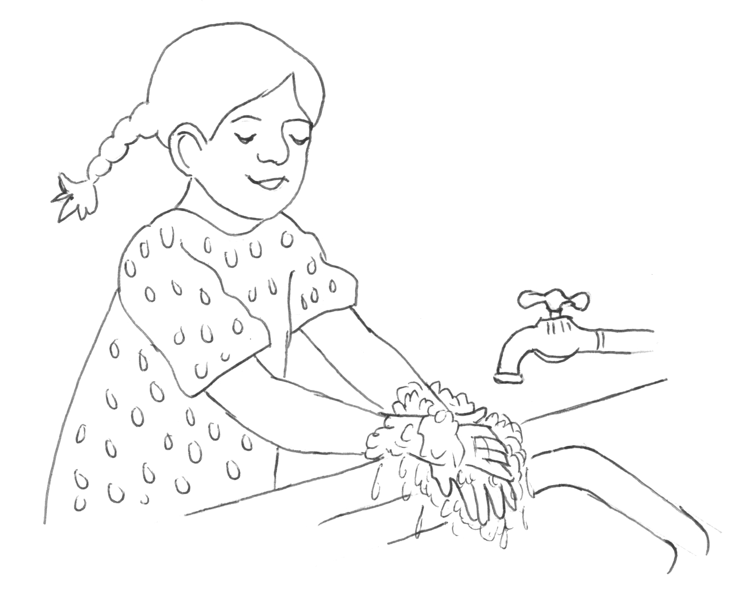 Wash Hands Drawing at GetDrawings | Free download