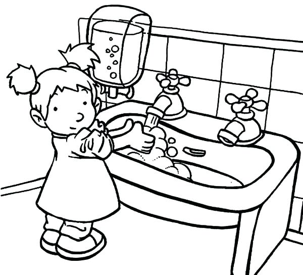 Washing Hands Drawing at GetDrawings | Free download