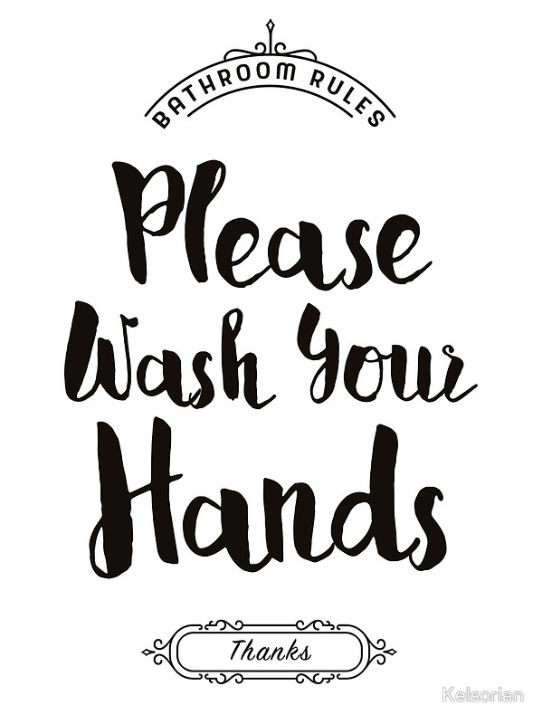 599x800 Please Wash Your Hands, Hand Washing Poster Art Prints By