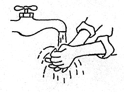 254x189 Washing Hands Clipart Black And White