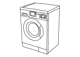 275x195 Art Washing Machine Free Vector Illustration